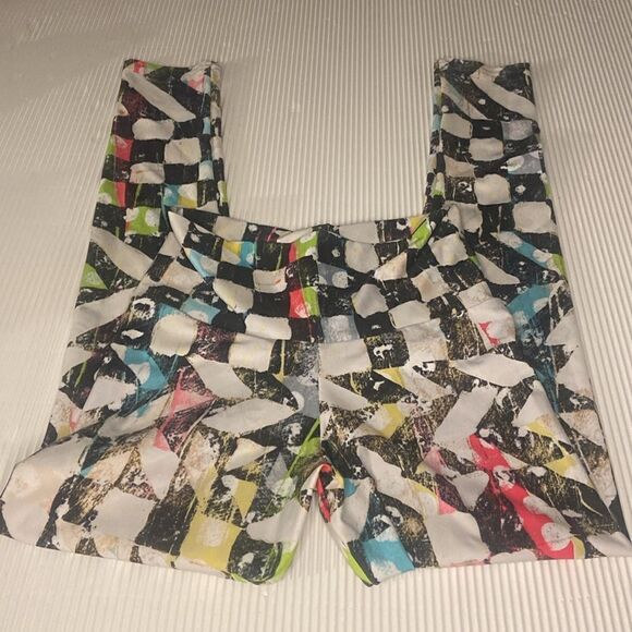 Roxie Rudolph Geometric Print Leggings Size Medium - Picture 2 of 7